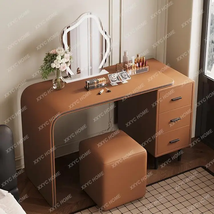 Retractable dresser bedroom simple light luxury makeup table chest integrated