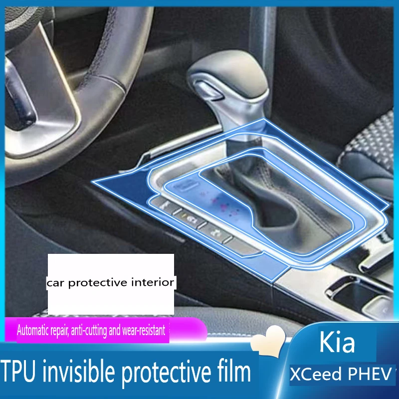 For Kia Xceed PHEV 2023 Tpu Transparent Film Car Interior Protection Sticker Center Control Navigator Door Car Accessories