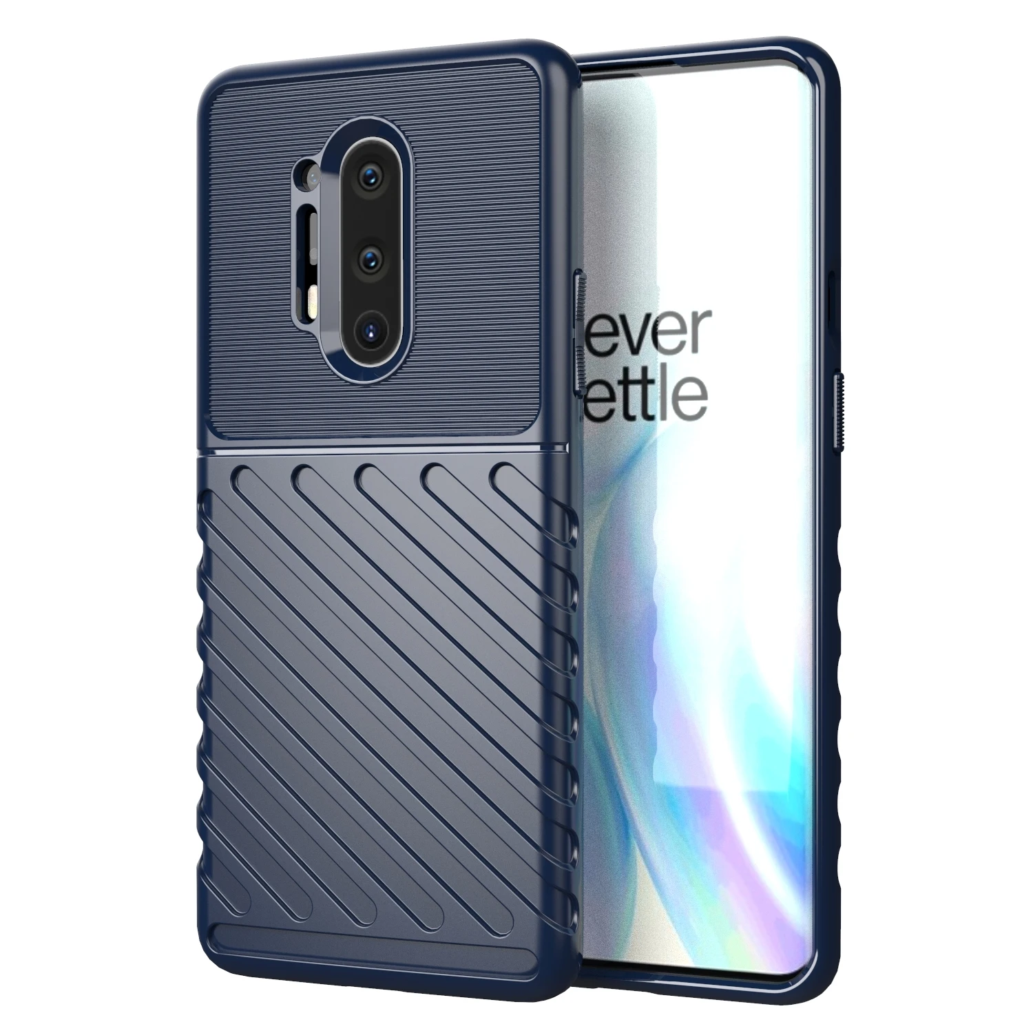 Oneplus 8Pro 1+8 Silicone Case Shockproof Thunder Cover For Oneplus8 Pro Full Protective Mobile Shell