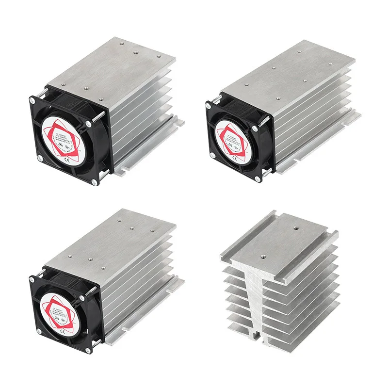 Efficient Aluminum Cooling Radiator For Solid State Relay SSR Thermal Module Industrial Heating Cooling System Parts