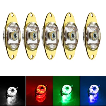 PRO BEROS LED 미끼, 깊은 물방울 수중 눈 낚시 오징어 미끼, 물고기 유인을 위한 발광 미끼, 1 개, 2 개, 3 개, 4 개
