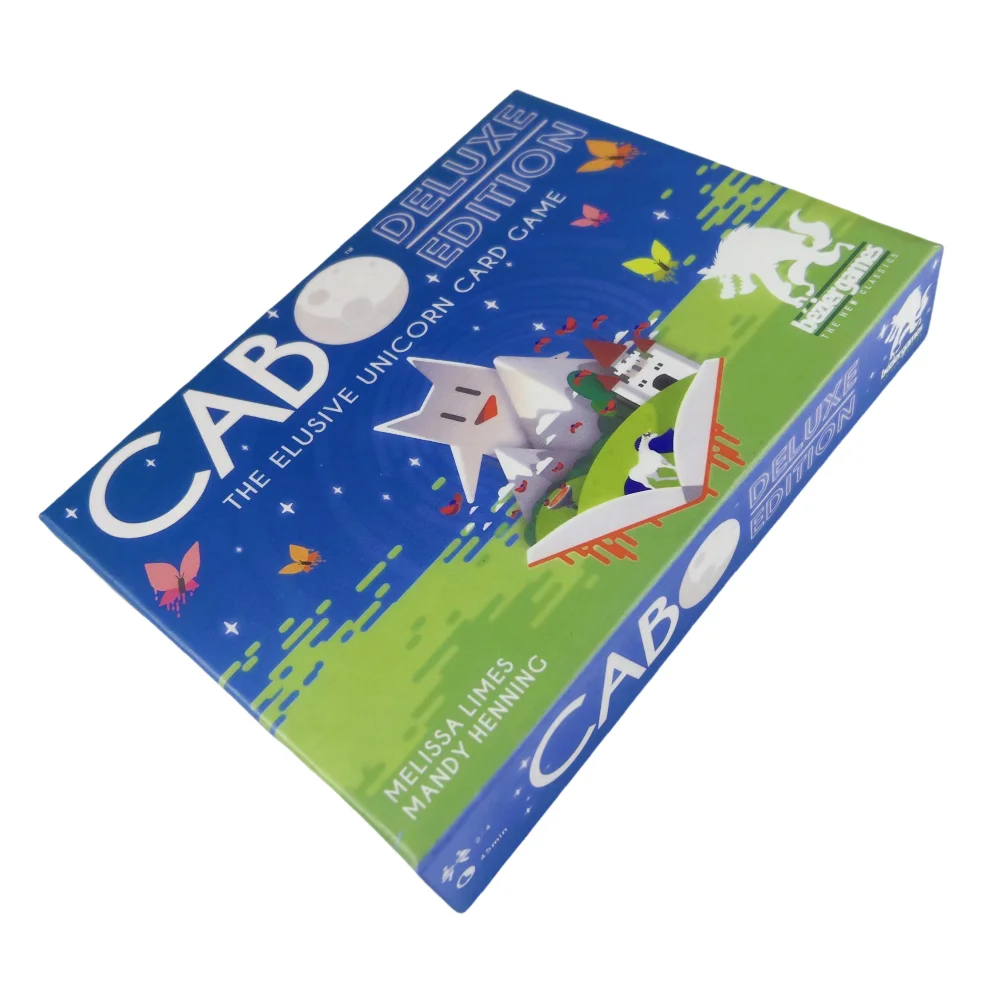 Juego de cartas CABO de 1 caja, adecuado para coleccionistas, recuerdos de fiesta navideña, regalos de Navidad, baraja de juego de mesa de cartas de unicornio