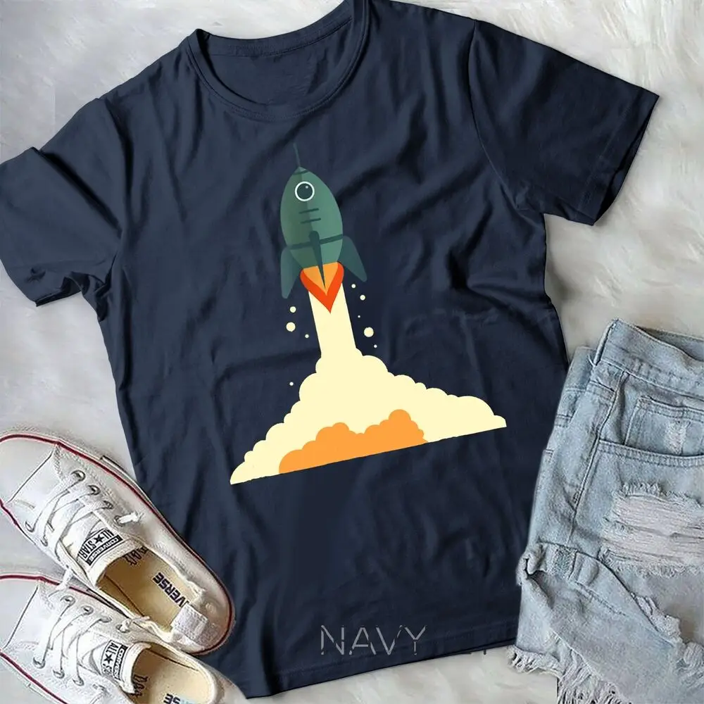 Space Rocket Astronaut T-Shirt Astronomy Exploration Unisex T-shirt