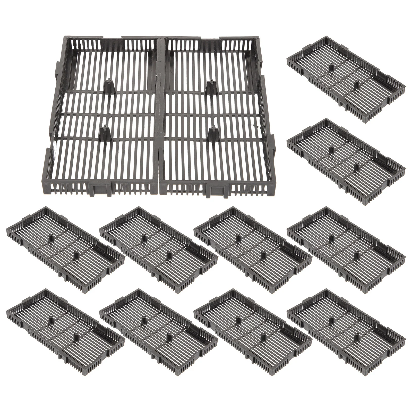 Fish Tank Plate Professional Landscapeing Sand Screen Bottom Filter Plate Aquarium Grid Segregation Board 20pcs