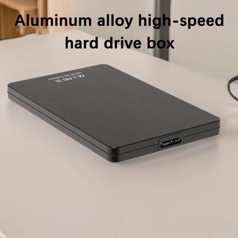 UTHAI U3S2522 Nuova scatola per disco rigido SATA mobile USB 3.1/3.0 ad alta velocità da 7 mm con scatola per disco rigido con guscio in lega di alluminio da 2,5 pollici