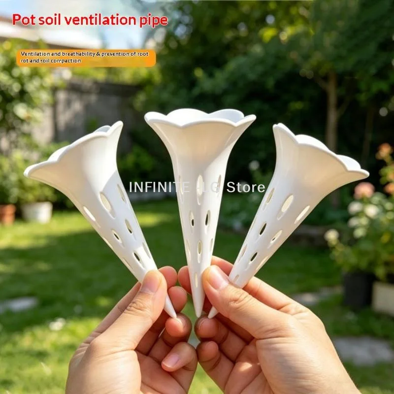 10/20/50Pcs Plant Breathable Watering Device Home Conical Root Protection Tube Potted Flower Prevent Root Rot ToolINFINITE -LG