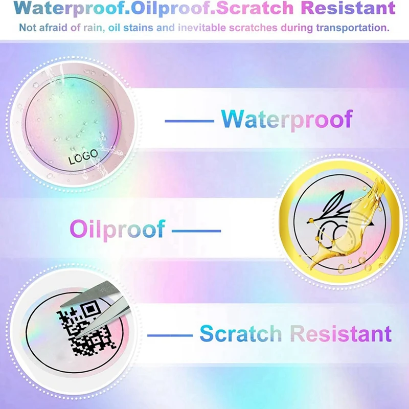 2Inch Thermal Labels, 400 Pcs Round Self-Adhesive Direct Thermal Printer Label For Color Coding Label Printer, Logo