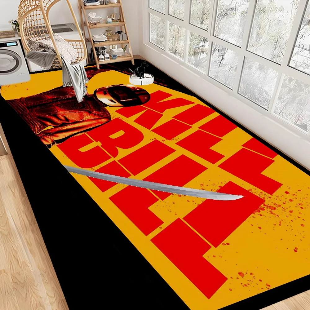

Movie K-kill Bill Anmie Hallway Carpet Washable Non-Slip Living Room Sofa Chairs Area Mat Kitchen Doormat Area Rug