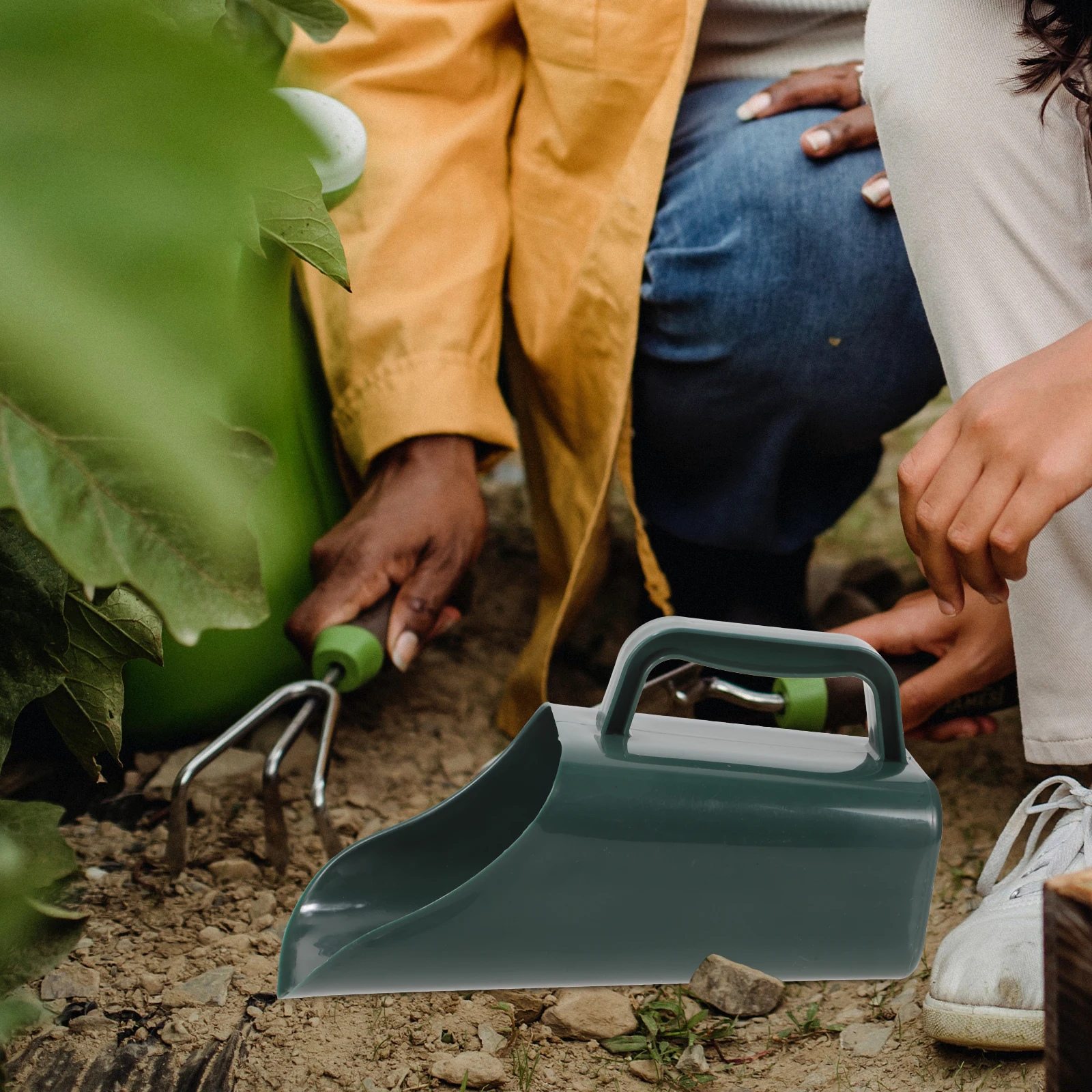 Paletta per terreno da giardino Paletta a mano in plastica resistente per piantare bonsai Succulente Secchio riutilizzabile Strumento Pala Palette Giardinaggio