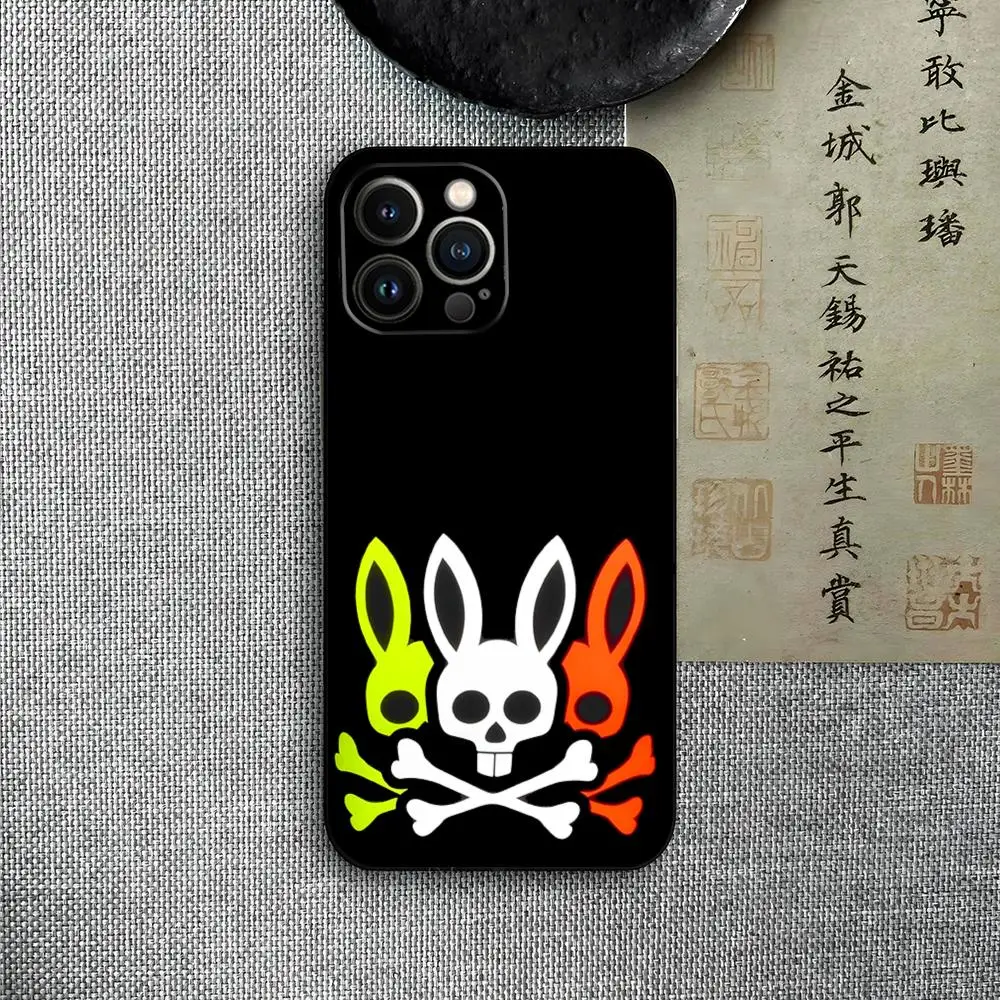 Luxury Ins Design Psychoes B-unny Hockham DIY Phone Case for iphone 15 14 13 pro max 12 11 xr x xs mini 6 7 8 plus se 2024