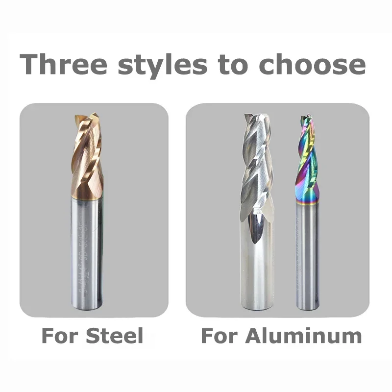 Carbide Taper End Mill Angular Oblique Angle 0.5° 1° 1.5° 2° 3° 5° 8° 10° 15° 20° CNC  2 /3 Flutes For Steel Aluminum