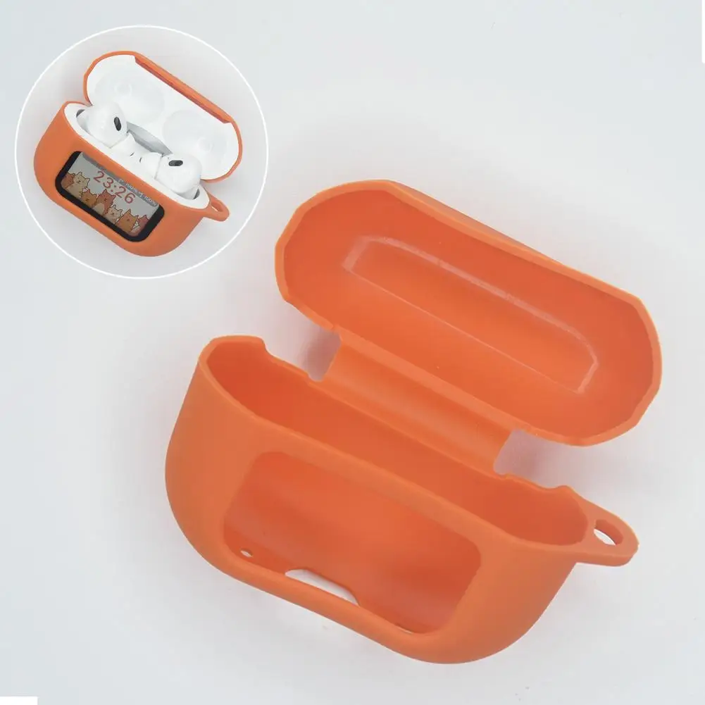 For A9pro With Screen Headphones Protective Soft Cover Earbuds Silicone Accessories Bluetooth Protective J6c0