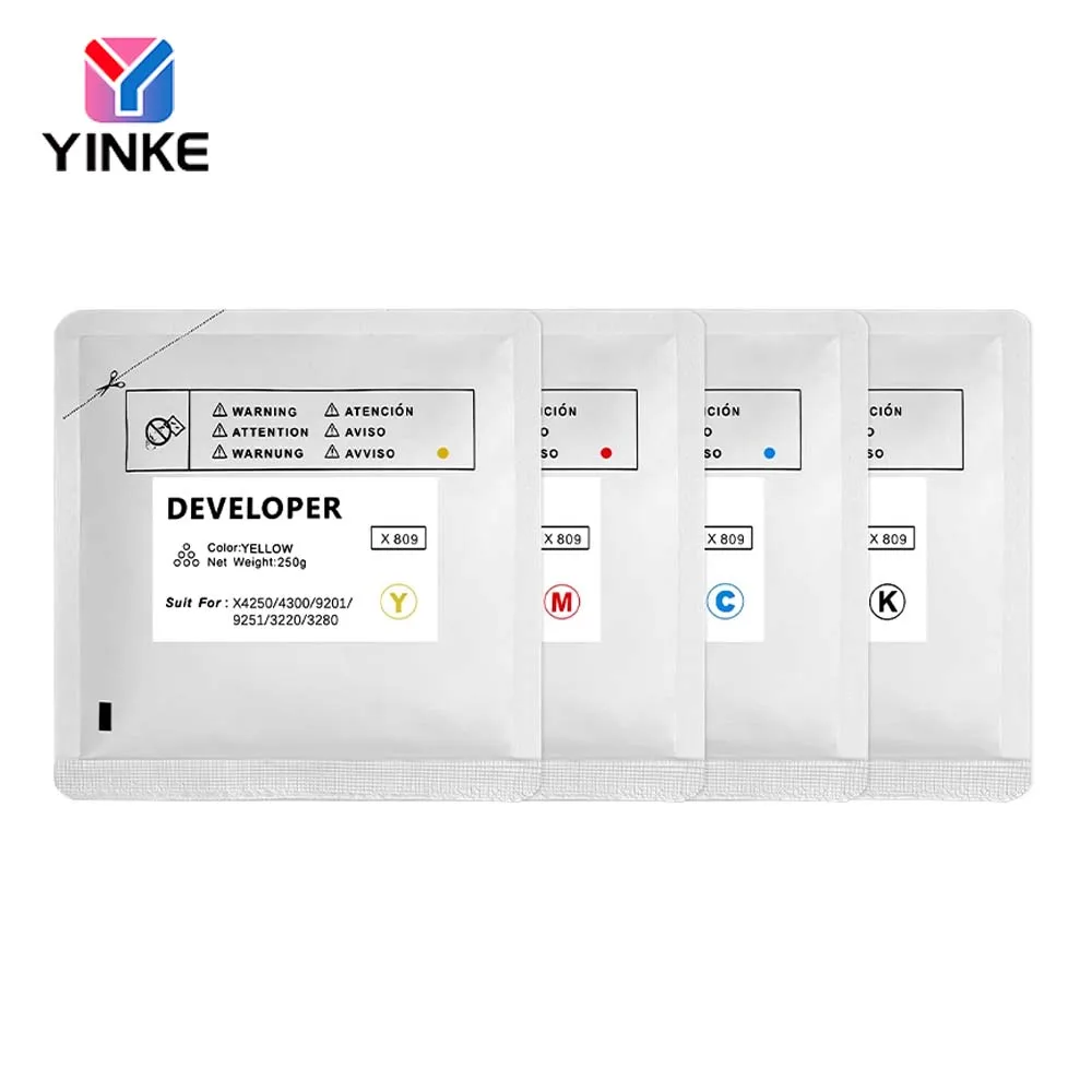 1Set X804 X809 Developer Powder For Samsung X4250 X4300 X9201 X9251 X3220 X3280 X4300l High Quality Japan OEM Carrier CMYK