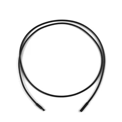 45/50/60cm 1.5-6mm Leather Necklace Cord Waxed Rope Leather Cord Stainless Steel Clasp Connector Chain Men Women DIY Jewelry