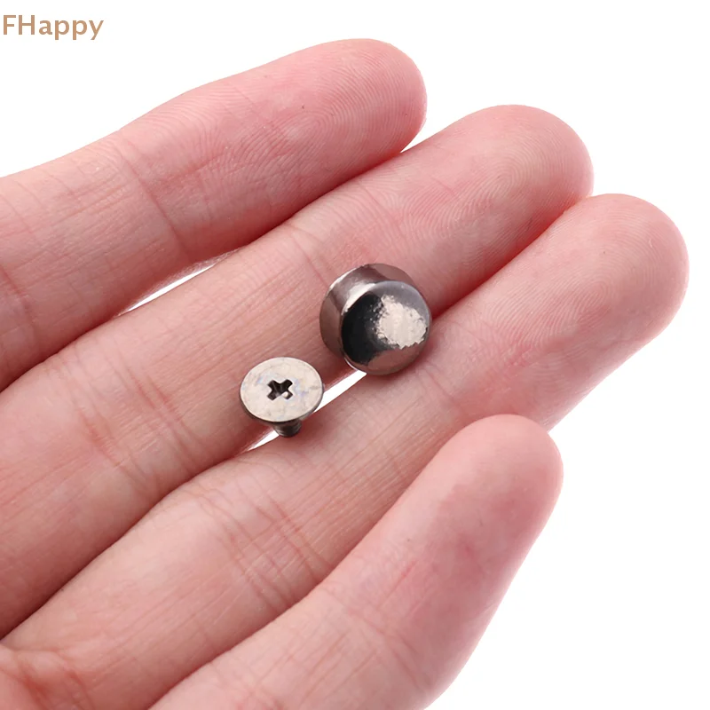 10Pcs Handbag Shoulder Bags Bottom Studs Rivets Screw Sewing Accessories Tool