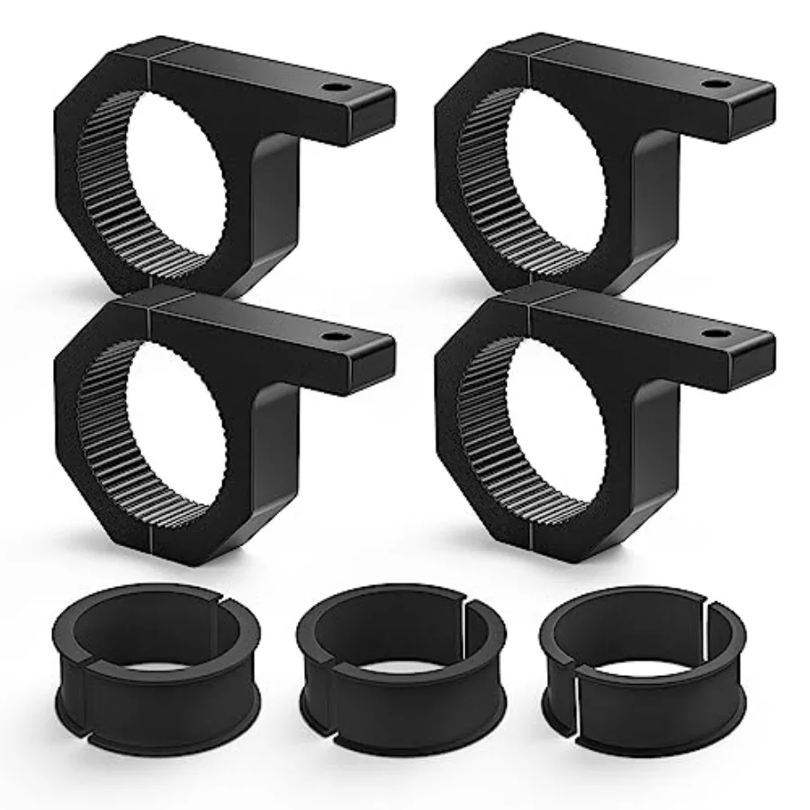 

4PCS Roll Bar Clamps Mounting Brackets LED Light Mount Clamp Tube Lights Mounts Fit on 2.135" 2.25" 2.375" 2.5" Bull Bars Roof