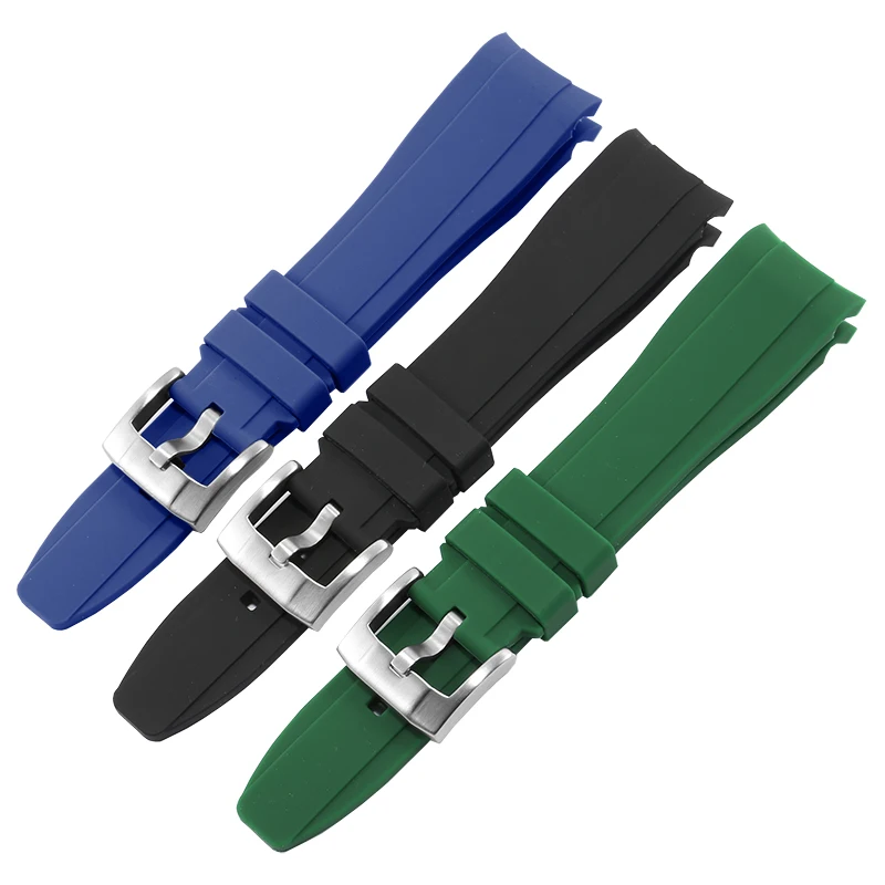 Rubber Watch Strap With Substitute Concas L3.742 642 782 Series Arc Interface Silicone Watchband With 21/22mm