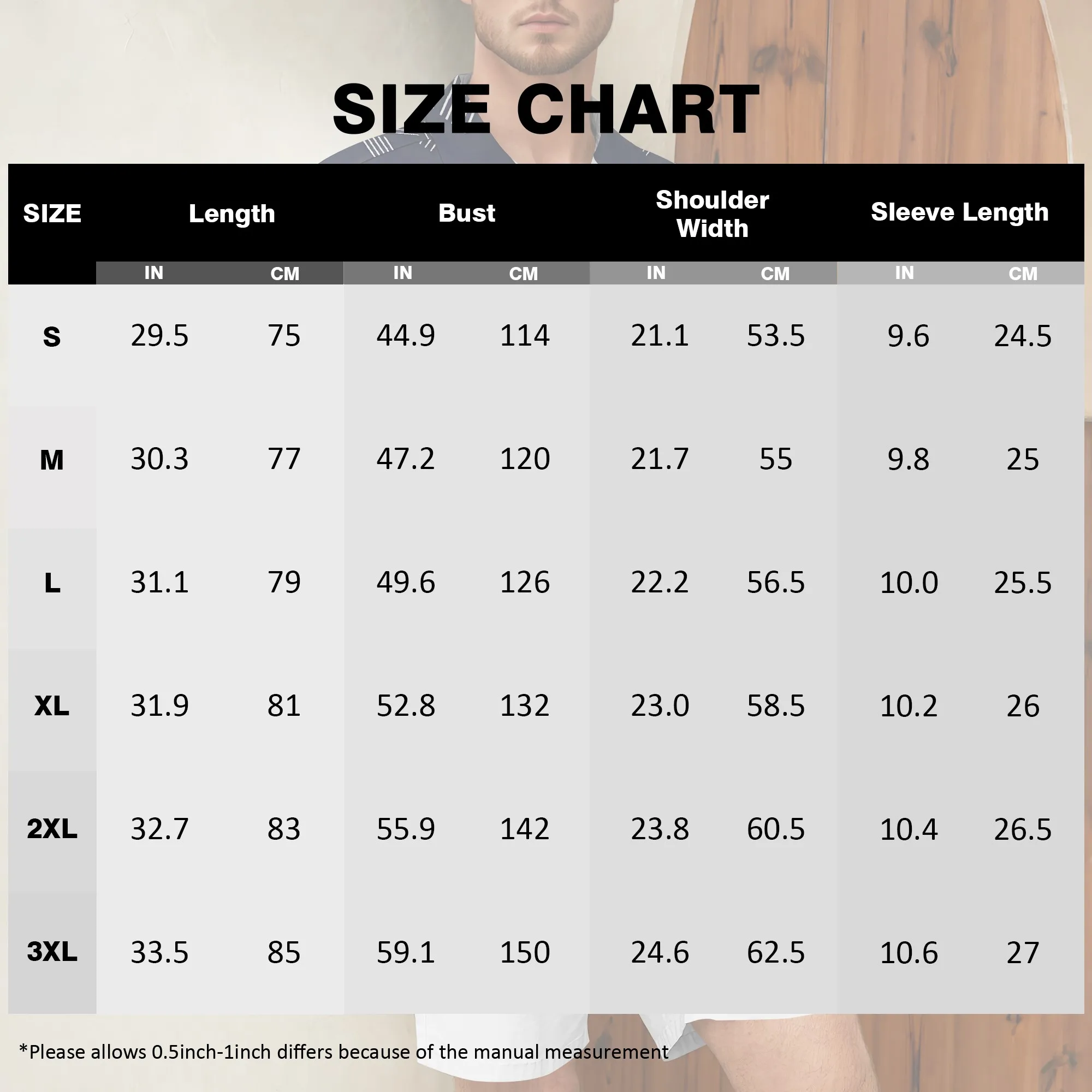 YEAE Geometric Stripe Print Shirt for Men Summer Casual Short Sleeve Top