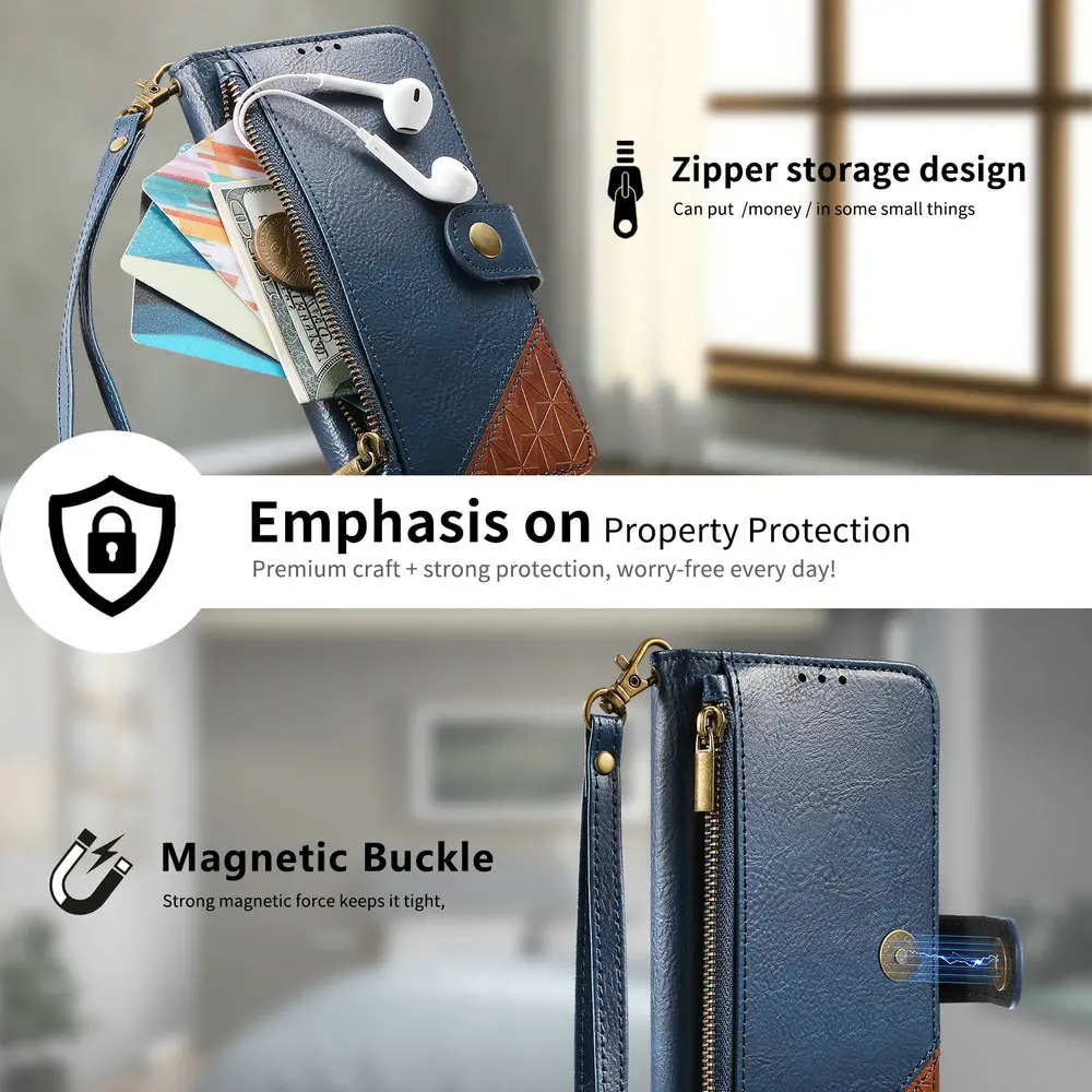 حافظة لهاتف Poco F8 Ultra 5G بسحاب من الجلد ومحفظة Funda لهاتف Xiaomi Poco F8 Pro غطاء فاخر Mi F8 F 8 Ultra Etui