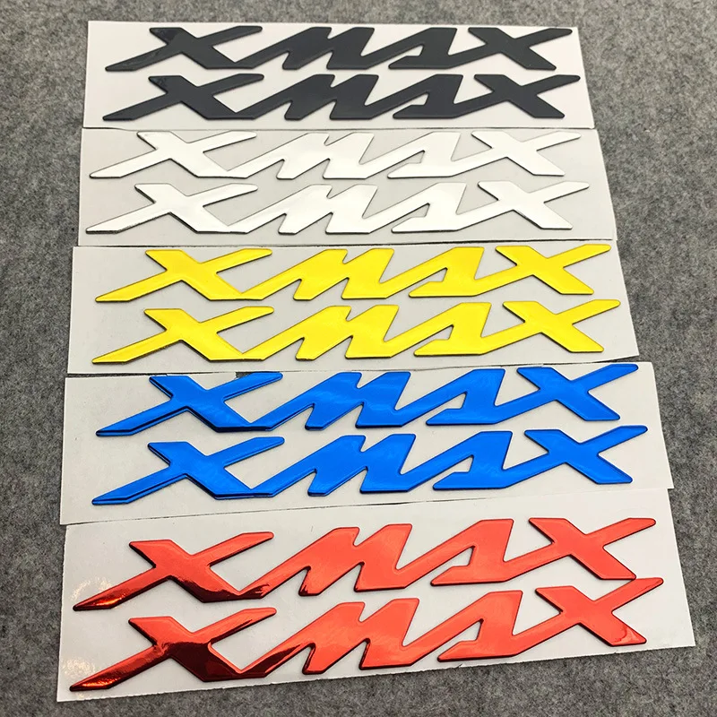 Pegatinas de motocicleta con emblema 3D, calcomanía con logotipo de tanque elevado para YAMAHA XMAX 155, 300, 560, piezas adhesivas suaves,