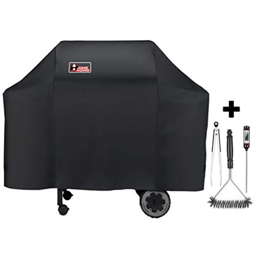 

Крышка для гриля Kingkong 7573/7106 для газовых грилей Weber Spirit 200, 300 серии и Genesis Silver, с щеткой для гриля, щипцами и термометром