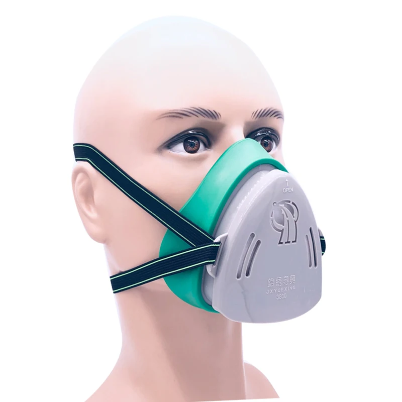 nuova maschera antipolvere professionale respiratore antipolvere maschera di sicurezza sul lavoro in gomma per la protezione quotidiana della