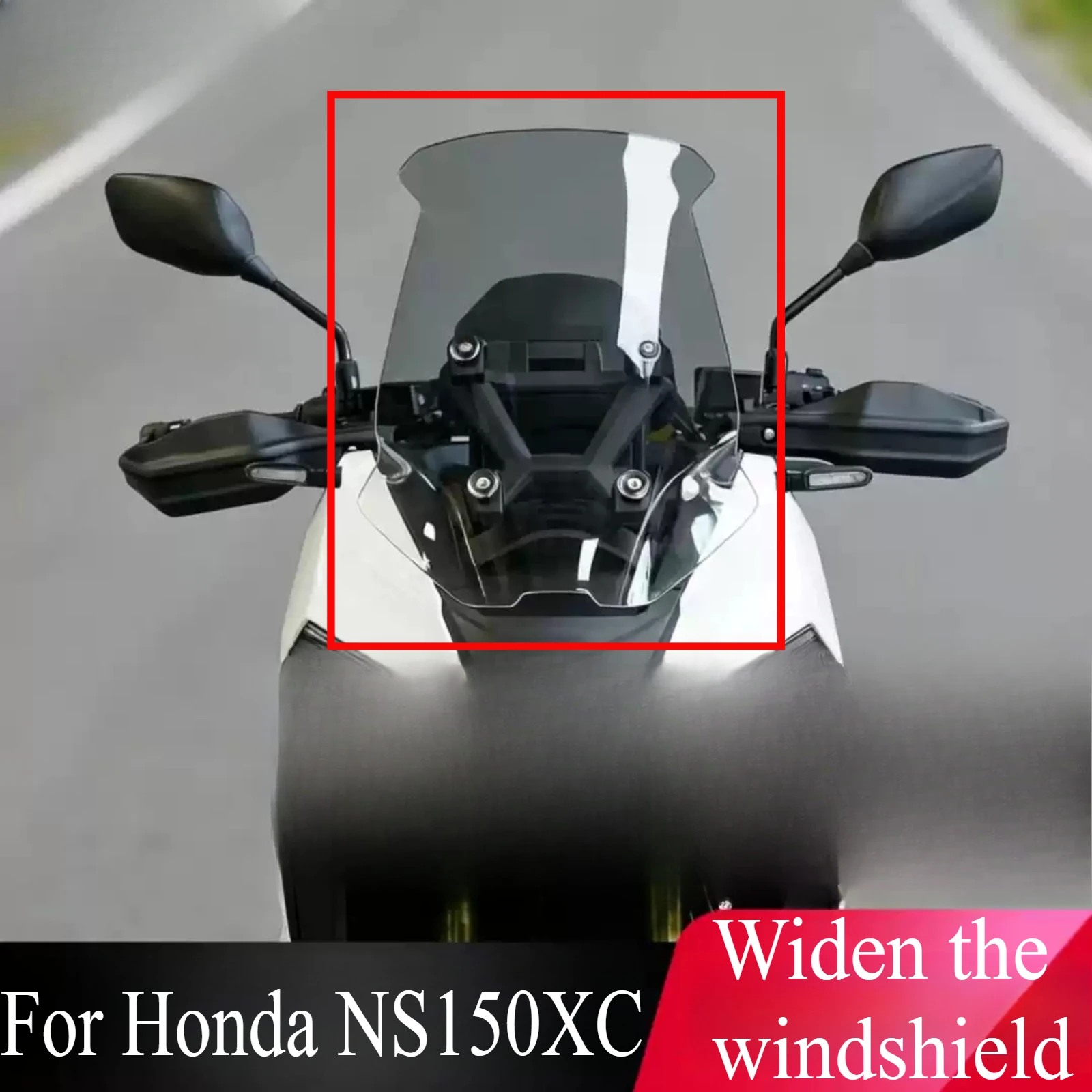 For Sundiro Honda NS150XC Motorcycle Modified Windshield Wind Deflector Heightened Windshield Front Glass Accessories Parts
