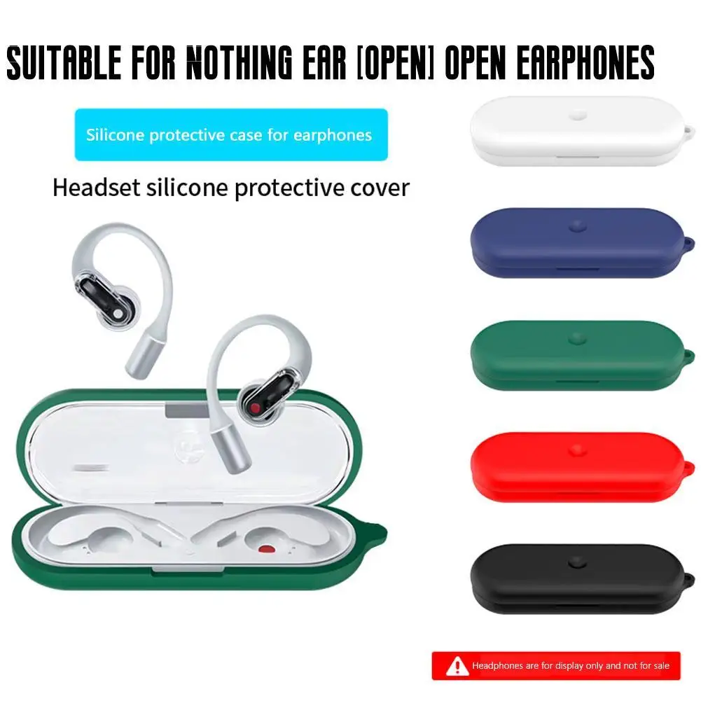 For Nothing Ear Open Earphones Silicone Protective Cover Charging Case Soft Box Waterproof Storage Case Accessories