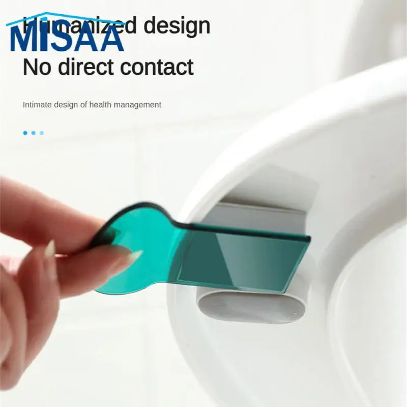 Toilet Lid No Dirty Hand Lid Flip Toilet Flap Toilet Handle Portable Toilet Cover Flap Lifting Device Handle