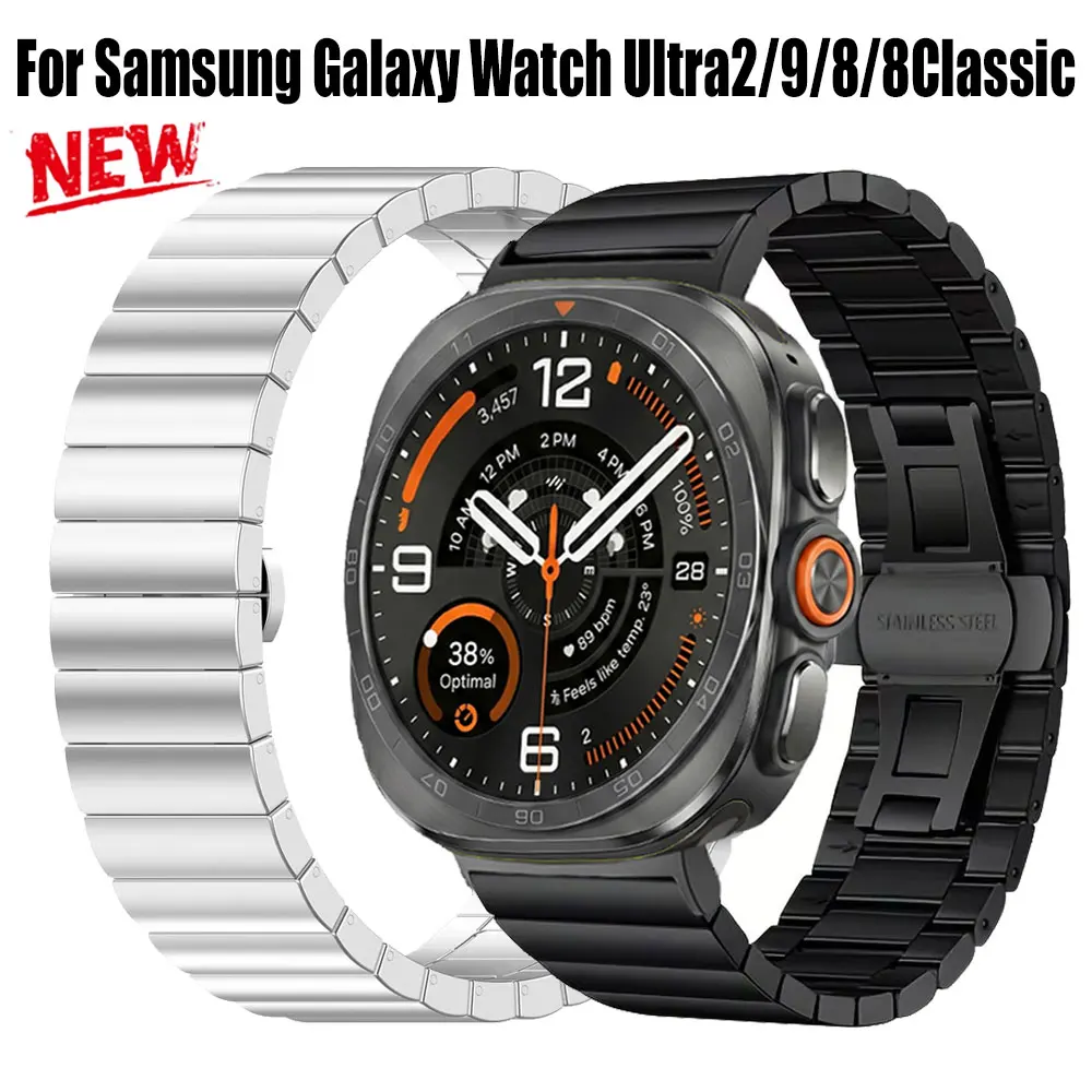 Metallarmband für Samsung Watch 9 8 40mm 44mm 8Classic 46mm Armband aus Edelstahl für Galaxy Watch Ultra2 1 47mm Armband