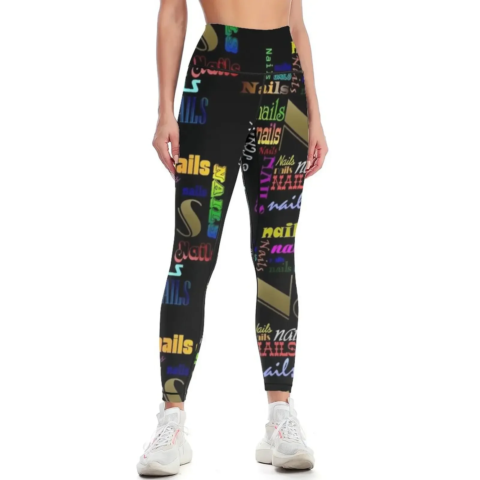 

Nail Crazy Leggings gym top sports tennis for jogging pants Leginsy push up Womens Leggings