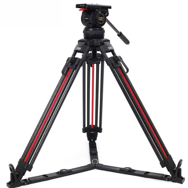 Brand For Teris Tx-v12t Plus-q Hydraulic PTZ & One Key Unlocking Carbon Fiber Tripod Set