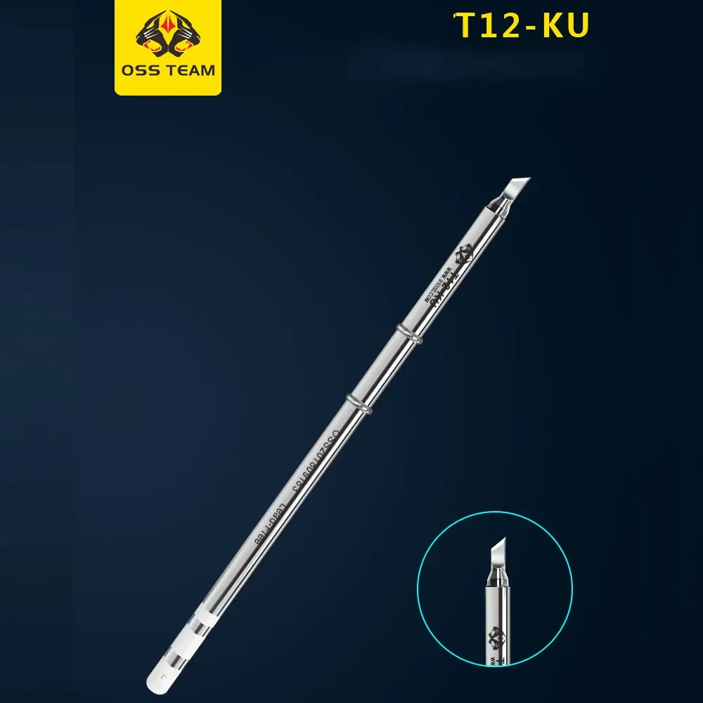 Punte di saldatura elettriche con punta serie OSS T12 per Hakko Fx951 T12-X T12-D ST91 ST92 Maniglia per stazione di saldatura