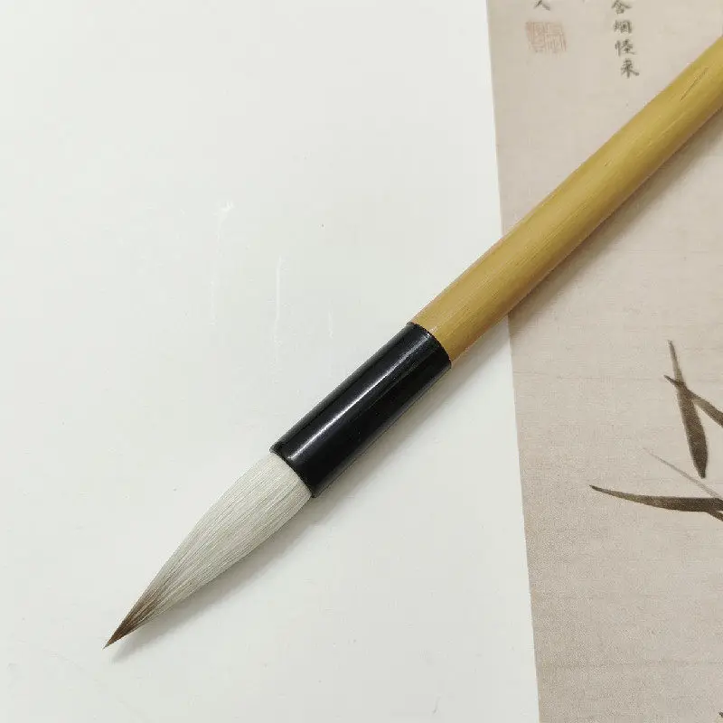 Woolen Mixed Hair Chinese Calligraphy Brush Set Ouyang Xun Regular Script Writing Brush Seal Running Script Art Painting Brush