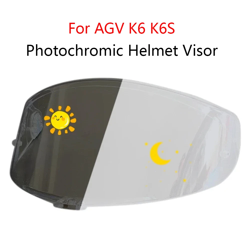 

Photochromic Helmet Visor For AGV K6 K6S Motorcycle helmet lenses