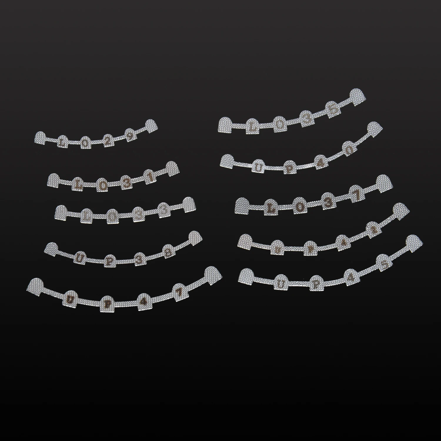 10 Stück/Packung AZDENT Dental Kieferorthopädischer Lingualer Retainer mit Markierung U38 # -47 # Oberes L29 # -37 # Niedriger – Detail 7
