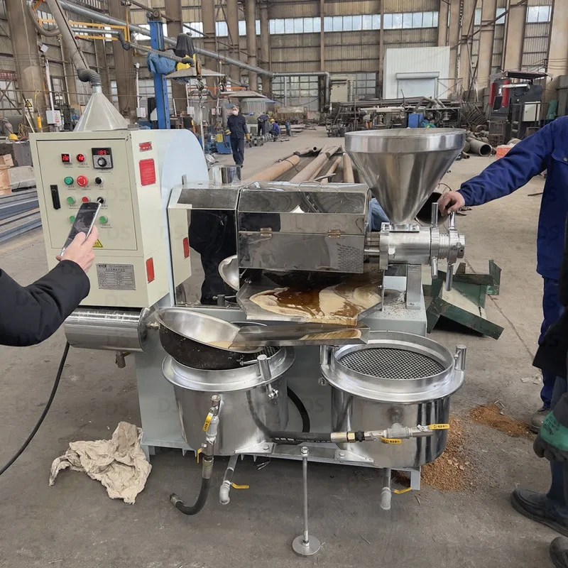 

Peanut Filter Integrated Rapeseed Sunflower Soybean Oil Press Machine Automatic Temperature Control Combined Oil Press