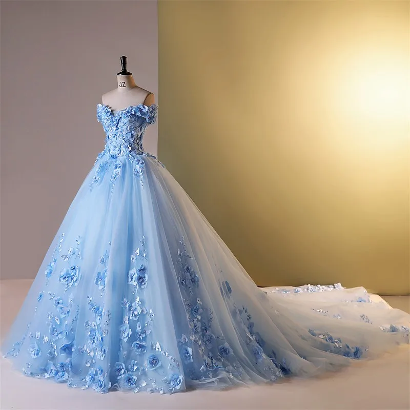 Quinceanera ชุด 15 ปี Bespoke ชุดหวาน Quinceanera ชุดคลาสสิกดอกไม้หรูหราชุดราตรีที่กําหนดเอง