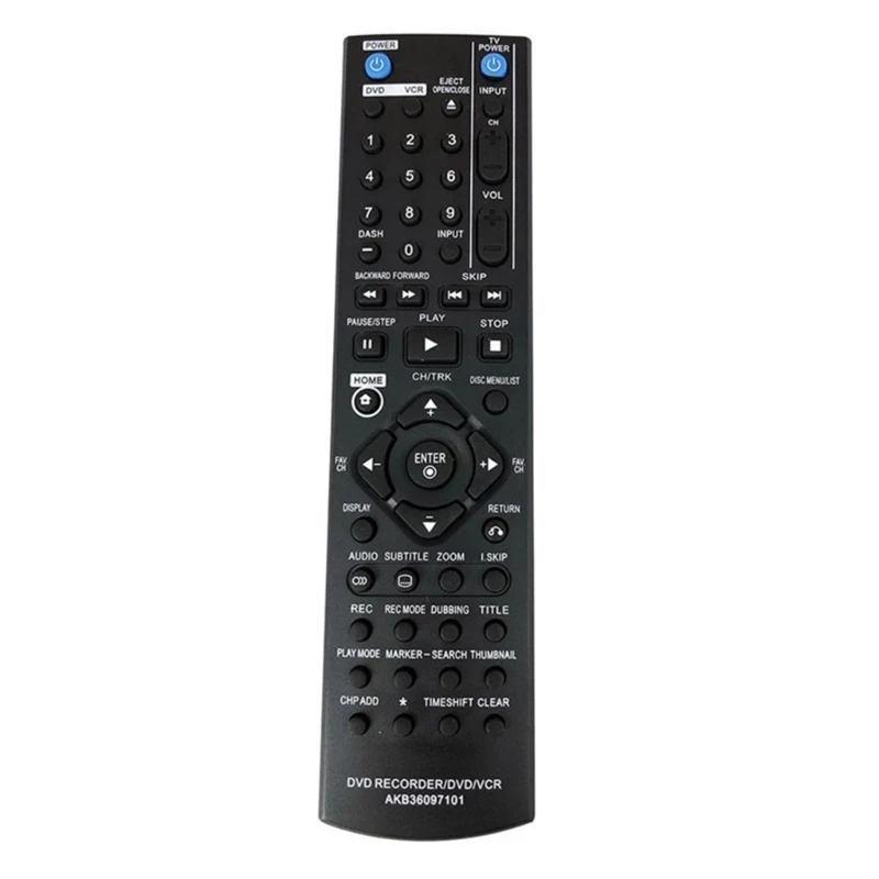 NEW Remote Control for LG DVD AKB36097101 Durable Replacement Remote Recorder DVD VCR Suitable for RC897T RC397HM