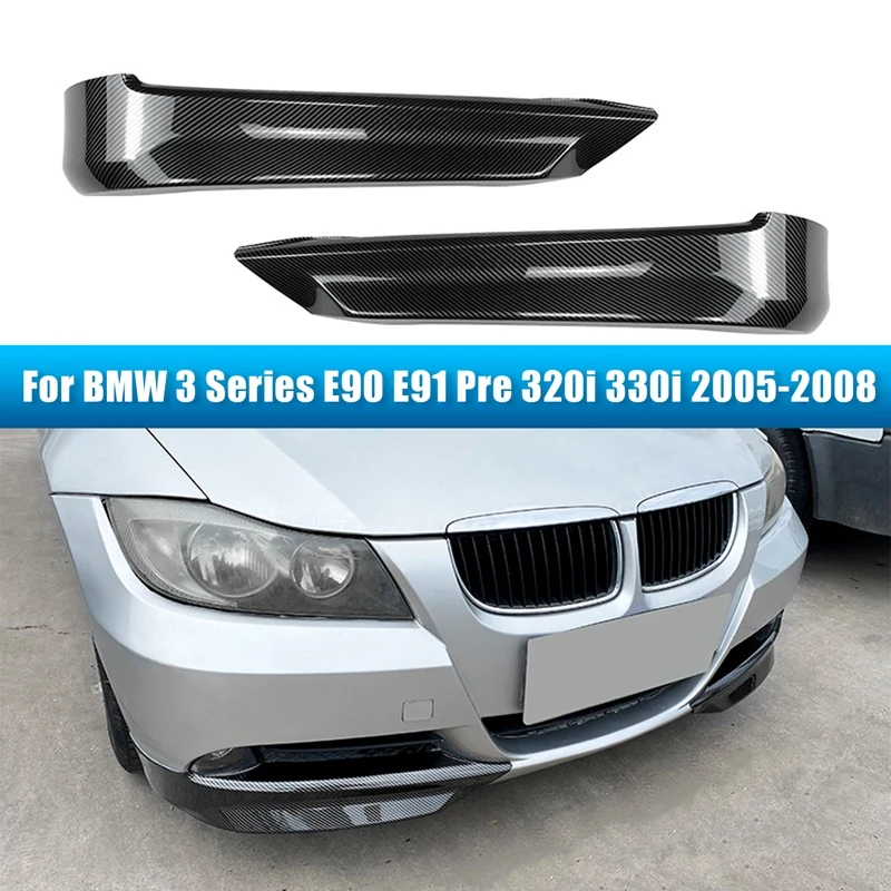 Newfor BMW 3 Series E90 E91 Pre 320I 330I 2005-2008 Front Bumper Lip Angle Diffuser Splitter Spoiler Protector