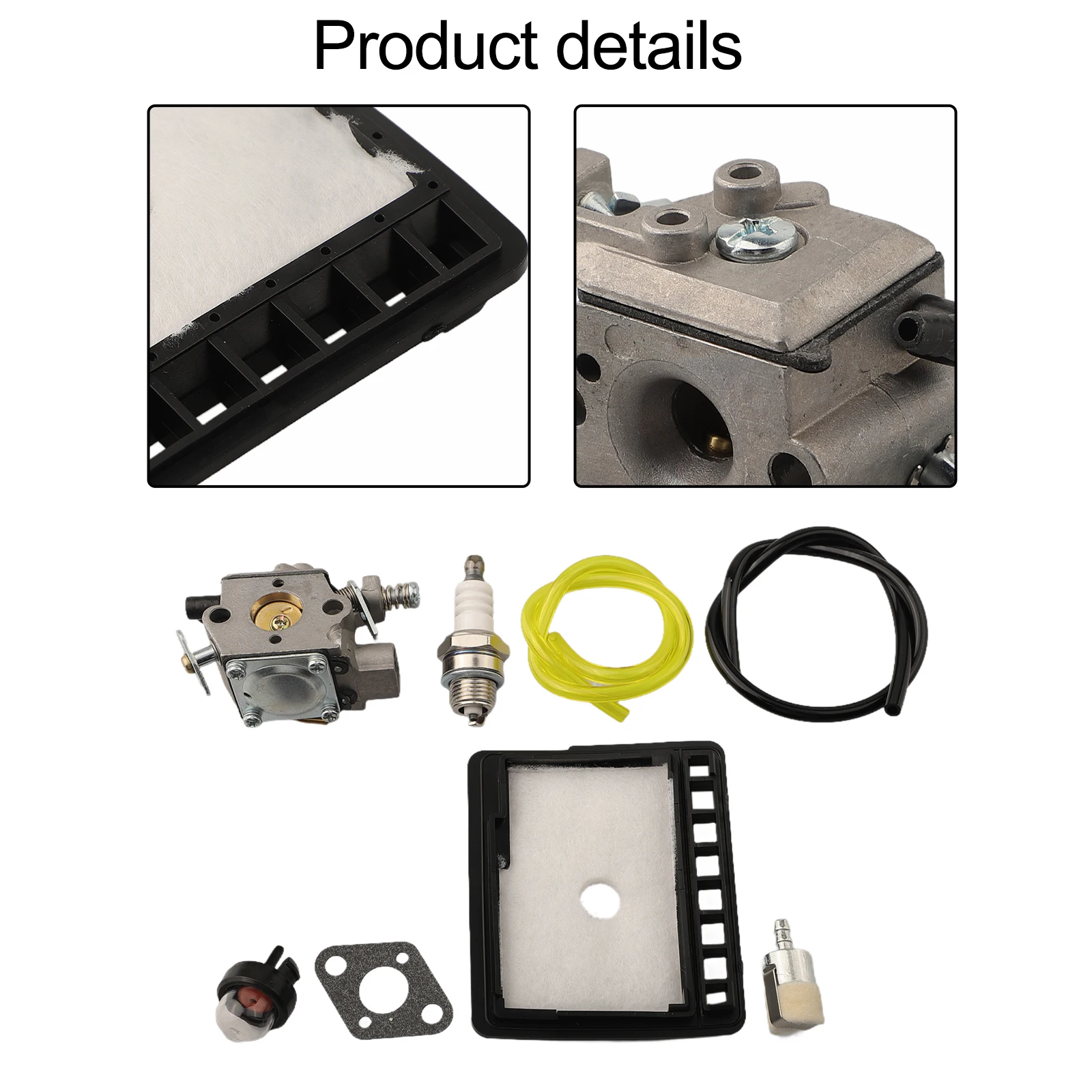 Replacement Carburetor for Echo Chainsaw For CS3000 CS3400 Compatible with WT5891 Includes Air Filter and Fuel Line