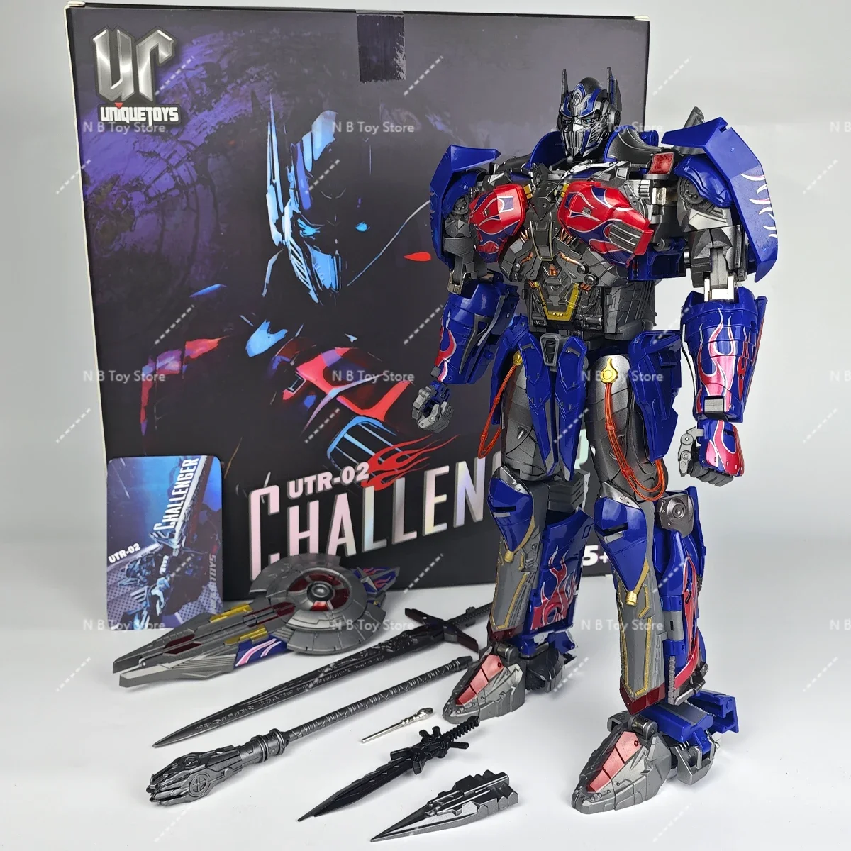 Brinquedos exclusivos OP Color UT R02 R-02 Knight CHALLENGER Transformação Filme 5 Figura de ação Brinquedos colecionáveis