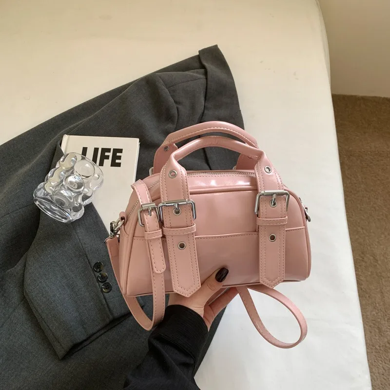 

Сумка на плечо из искусственной кожи, однотонная сумка с регулируемым плечевым ремнем, модная универсальная простая портативная сумка-мессенджер