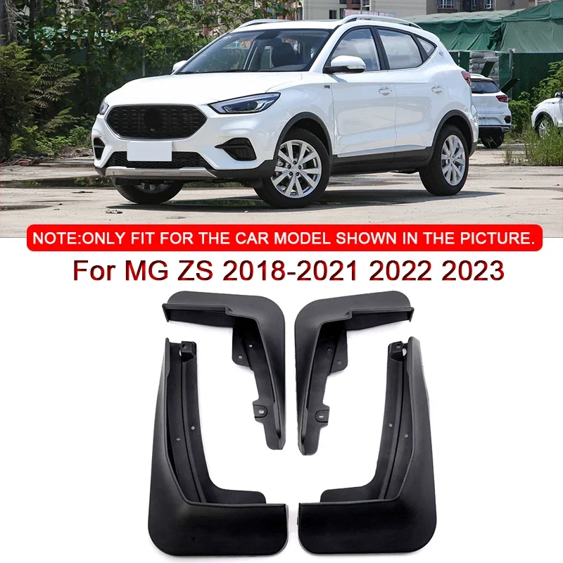 

For MG ZS 2018-2021 2022 2023 Car Styling ABS Car Mud Flaps Splash Guard Mudguards MudFlaps Front Rear Fender Auto Accessories