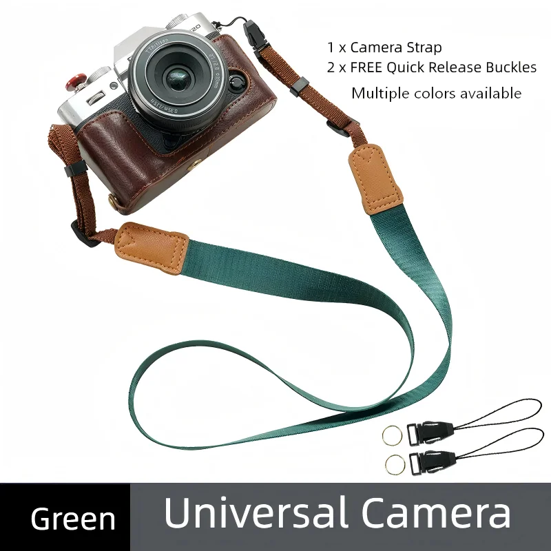 Quick Release Camera Shoulder Strap Universal for Sony Canon Fuji, Wide Nylon Sling with Quick Snap Buckle for Outdoor Hiking