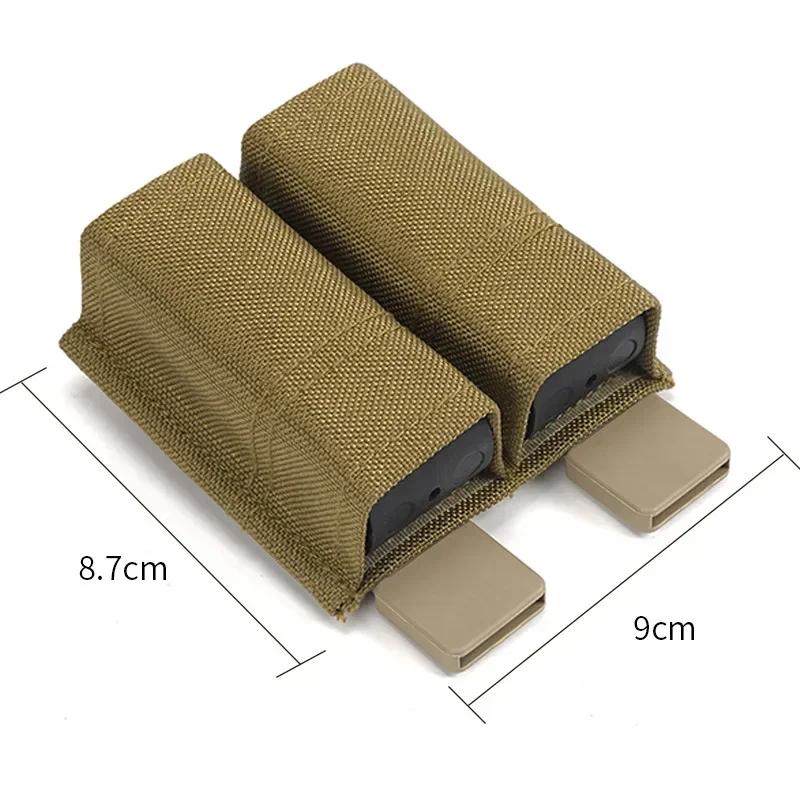 Nylon Double 9mm Magazine Insert Molle System Fast Ammo Mag Pouch Accessories Waist Bag Equipment New Quick Pull Storage