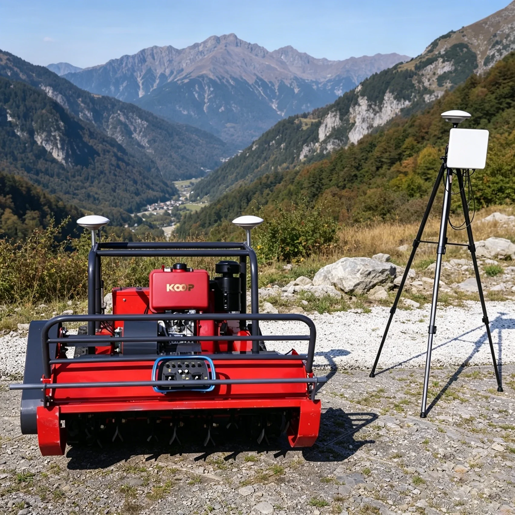 

Customized remote-controlled self-propelled lawn mower with four stroke diesel engine industrial grade lawn mower