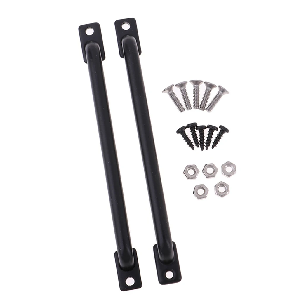 1 10 RC Crawler Handrails Durable Iron Black Left Right Accessory for Traxxas Trx4 CC01 D90 D110