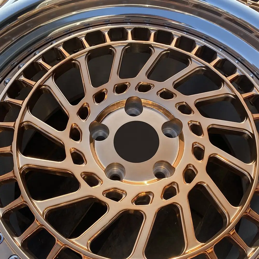 Factory Hotsale 18-24 Inch 2 Piece Aluminum Alloy Rims Forged Carbon Fiber Wheels for 5x112 5x120 Passenger Car Wheels