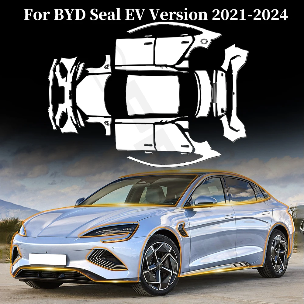

For BYD Seal EV Version 2021-2024 Anti-scratch TPU Paint Protection Film Pre-cut PPF Car Body Clear Bra Invisible Resistant Kit